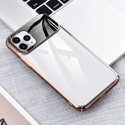 Mobile Phone Case Creative Electroplating Pc Glass Mobile Phone Case Suitable For 11 Pro Case null