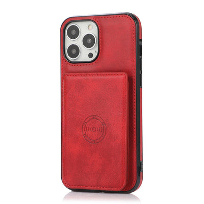 Leather Case Card Insertion Magnetic Wallet Protection Case Phone Case null