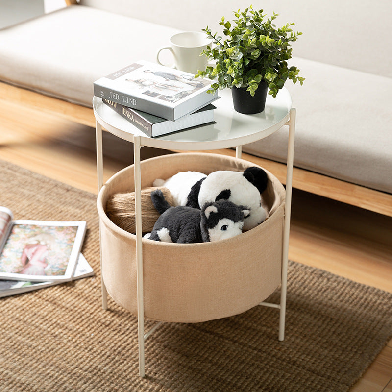 Small Apartment Round Table Living Room Bedroom Corner Bedside Table null
