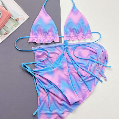 Women's Split Tie-dye Swimsuit Bikini null