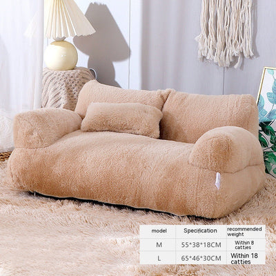 Luxury Cat Bed Sofa Winter Warm Cat Nest Pet Bed For Small Medium Dogs Cats Comfortable Plush Puppy Bed Pet Supplies null