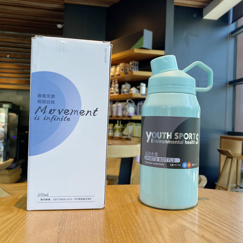 304 Stainless Steel Portable Large Capacity 1000ml Thermal Water Cup null