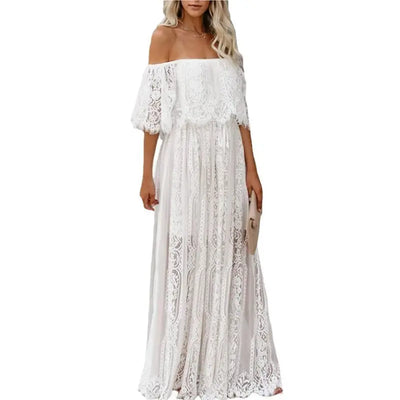Bohemian Style Lace Long Dress