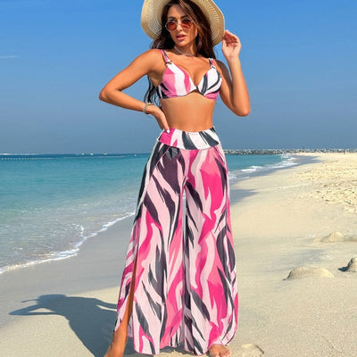 Swimsuit Women's Bikini Pants Three-piece Suit null