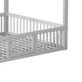 Montessori Floor House Bed with Safety Gate & Guardrails - Morderncharm store