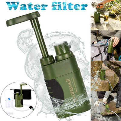 Multistage Outdoor Water Purifier for Emergency Camping Wilderness Survival null