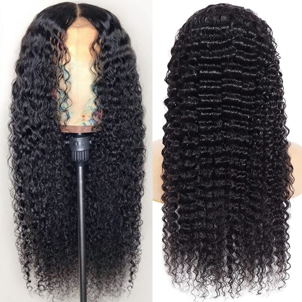 Front Lace Human Hair Wig Deep Wave Human Wigs null