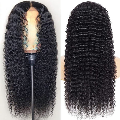 Front Lace Human Hair Wig Deep Wave Human Wigs null