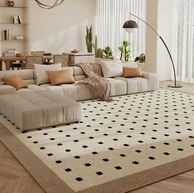 Living Room Carpet Checkerboard Bedroom Floor Cushion Sofa Coffee Table Blanket Dirt Resistant null