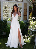 Women's French Romantic Strap Halter White Dress null