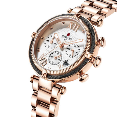 REWARD six-pin waterproof quartz watch