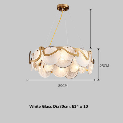 Modern Minimalist Restaurant Table Bar Glass Chandelier null