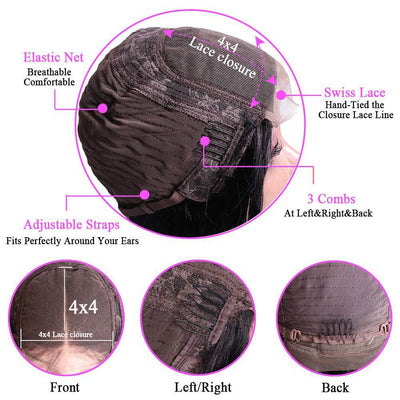 Natural Wig Real Hair Before Lace Black null