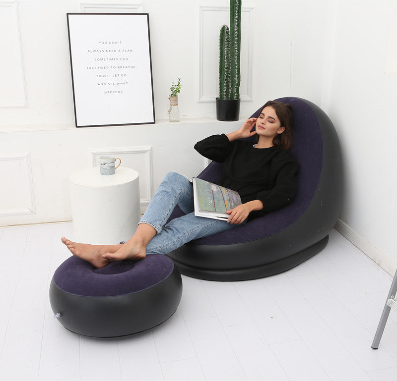 Lazy Bean Bag with Inflatable Folding Sofa null