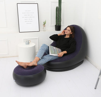 Lazy Bean Bag with Inflatable Folding Sofa null