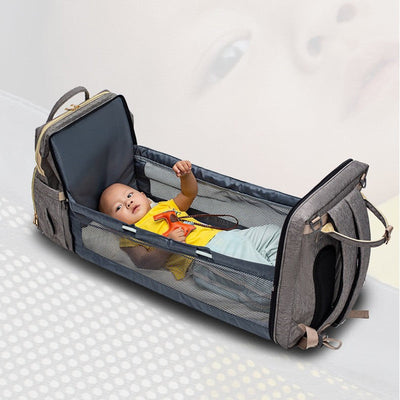 USB Charging Version Mommy Bed Backpack Folding Large Capacity Multi-function null