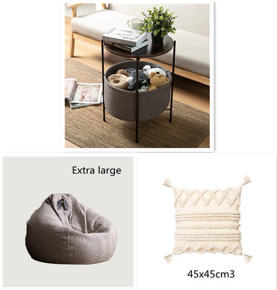Small Apartment Round Table Living Room Bedroom Corner Bedside Table null