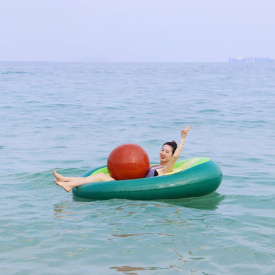 Inflatable Giant Avocado Pool Float Pool Swimming Float Swimming Ring Pool Circle Party  Buoy Toy null
