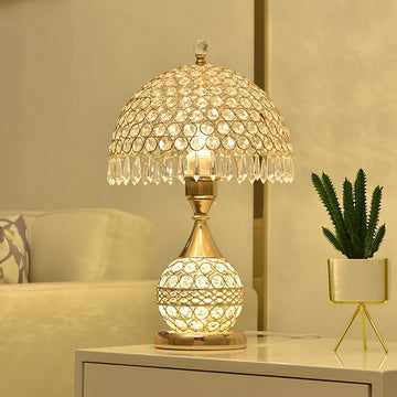 Crystal Desk Lamp Bedroom Bedside Lamp - Morderncharm store