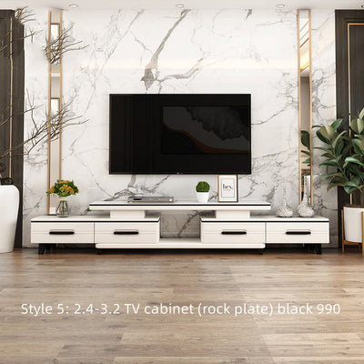 Family Light Luxury Rock Table In The Living Room null
