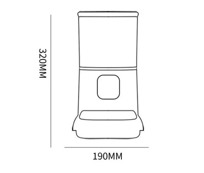 Pet Automatic Feeder Large Capacity Smart Voice Recorder APP Control Timer Feeding Cat Dog Food Dispenser With WiFi Pet Bowl null