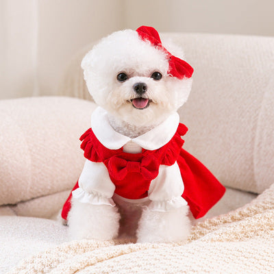 Puppy New Year Pet New Year Clothing null