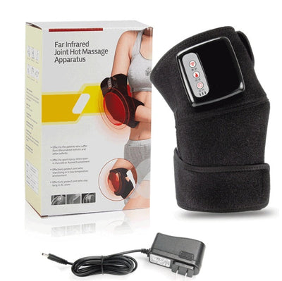 Electric Infrared Heating Knee Massager Wrap Elbow Joint Support Vibration Therapy Physiotherapy Machine Pain Relief Massageador null