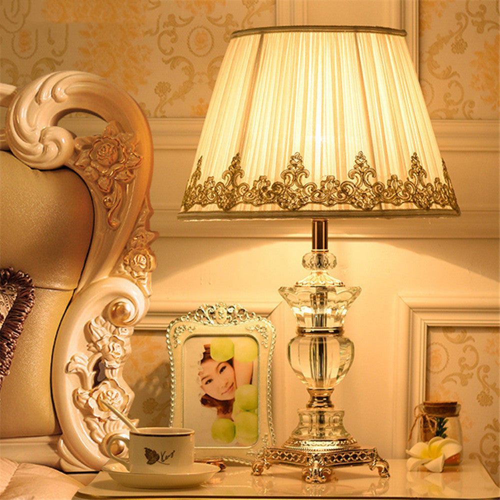 Dimmable Crystal Table Lamp Suitable For Bedroom Bedside - Morderncharm store