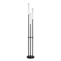 Creative Acrylic Floor Lamp Beside Sofa And Coffee Table In Living Room null