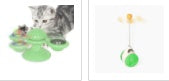 Cat Rotating Windmill Multi-Function Toys Itch Scratching Device Teeth Shining Toy null