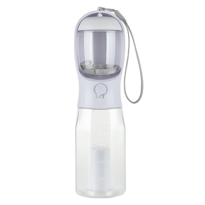 Portable Cat Dog Water Bottle Food Feeder Drinker Poop Dispenser 3 In 1 Leak-proof Multifunctional Dog Water Bottle Pet Products null