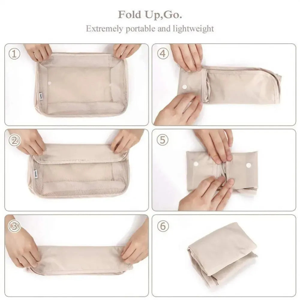 8-piece Set Luggage Divider Bag Travel Storage Clothes Underwear Shoes Organizer Packing Cube Bag null