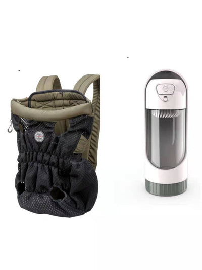 Pet Carrier Backpack Outdoor Travel Mesh Breathable Shoulder Bags null