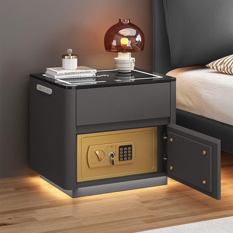 Home Bedroom Multi-functional Smart Safe Bedside Table Wireless Integrated Charging Safe null