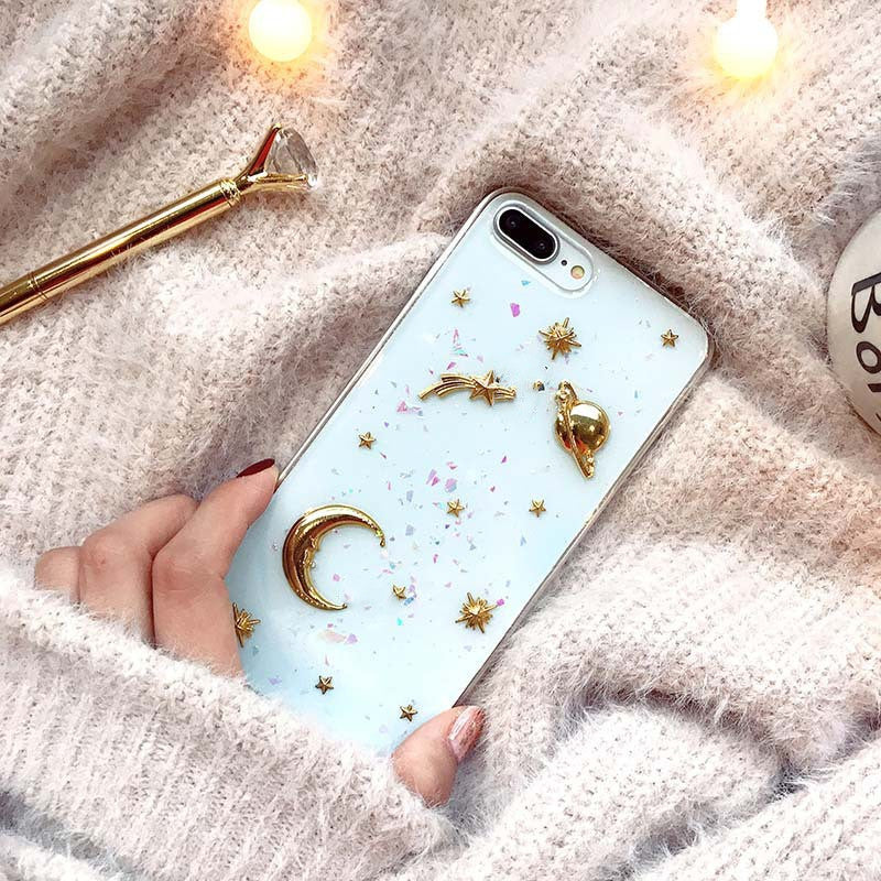 Electroplating glitter phone case null