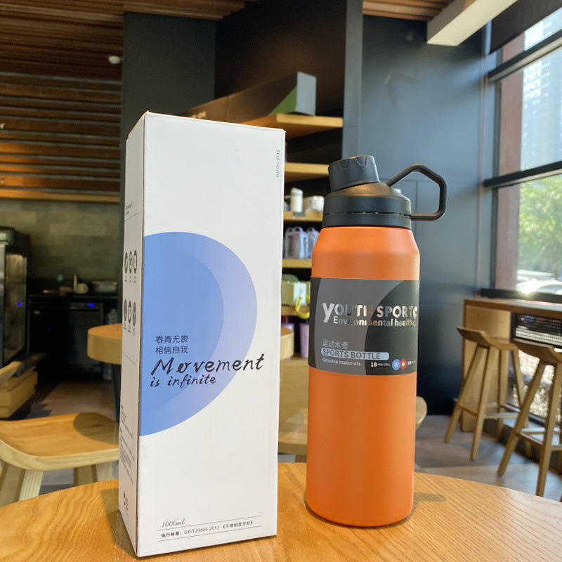 304 Stainless Steel Portable Large Capacity 1000ml Thermal Water Cup null