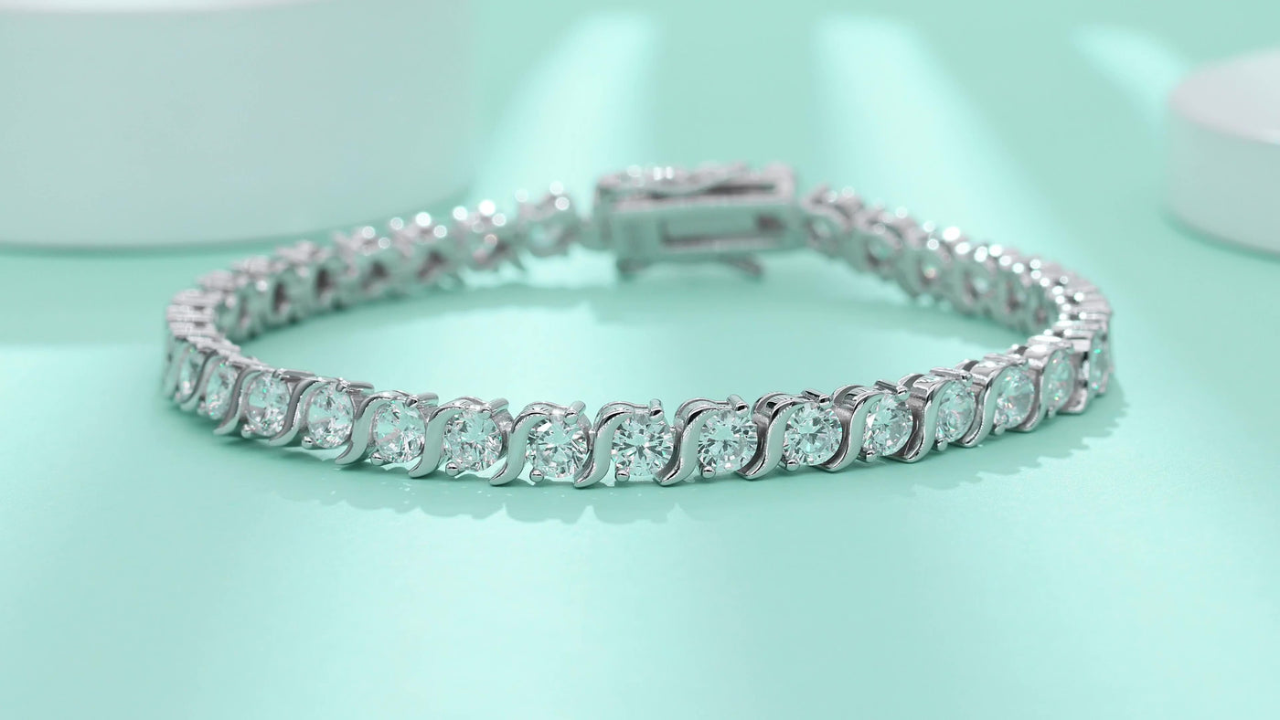 Light Luxury High-grade Fashion 925 Silver Horoscope Buckle Full Inlaid Bracelet