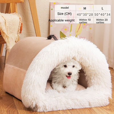 New Splice Portable Pet Nest Portable Autumn And Winter Warm Dog Nest Moisture-proof Long Fur Cat Nest Cross Border Pet Nest null