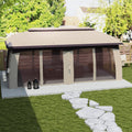 10’ x 20’ Patio Gazebo, Outdoor Gazebo Canopy Shelter with Netting, Vented Roof for Garden, Beige - Morderncharm store