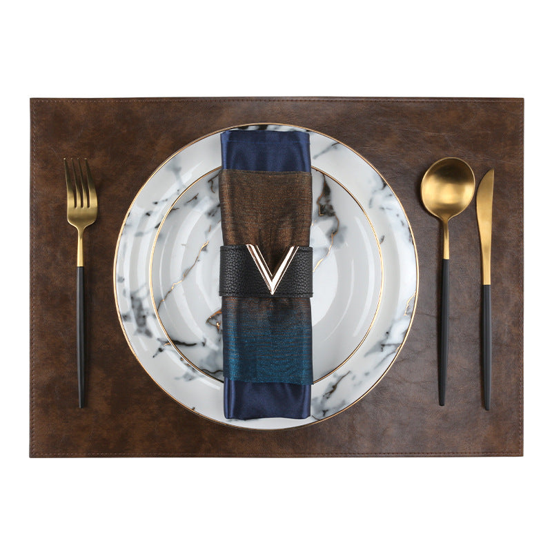 Luxury Marble Print Ceramic Dinnerware Set