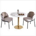 Chair Marble Small Round Table Table And Chair Iron Art null