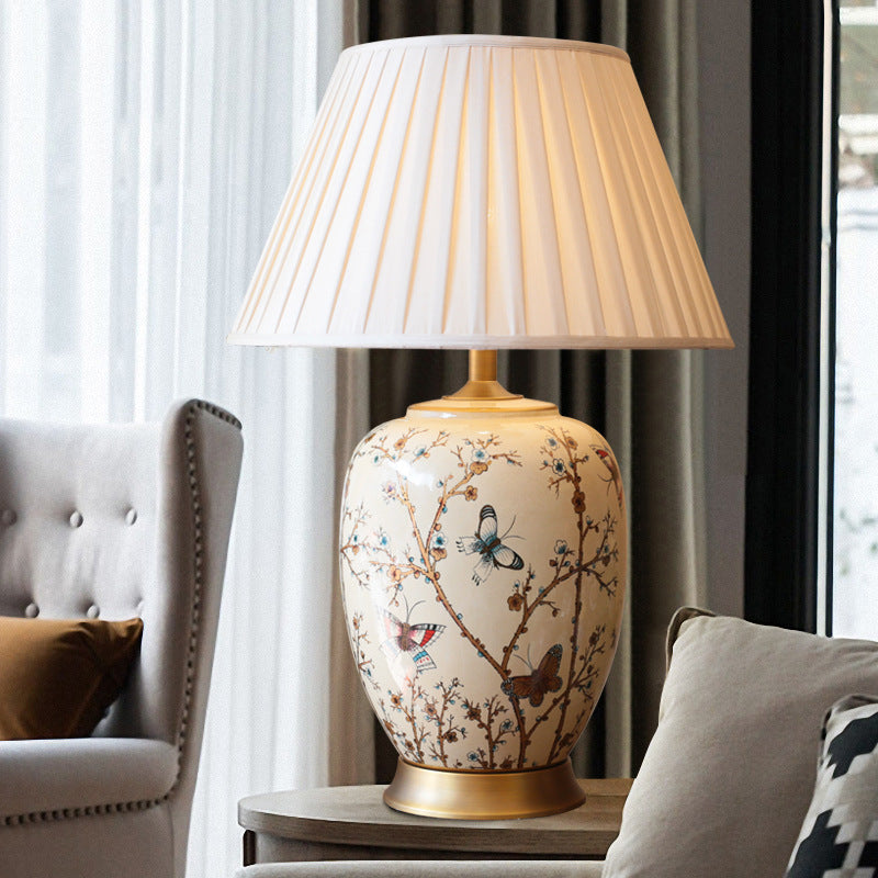 American Ceramic Table European Bedroom Bedside Lamp - Morderncharm store