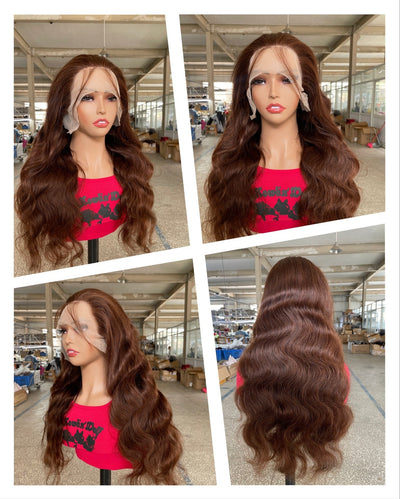 Real Human Straight Hair Wig Head Cover null