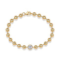 Women's moissanite chain bracelet featuring sparkling stones and a delicate ins style design, perfect for elegant occasions.