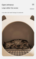 Solid Wood Leg Cat Nest Bedside Table Simple Modern null