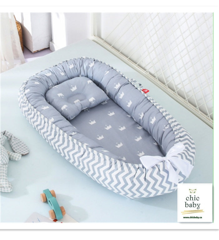 Baby Removable And Washable Bed Crib Portable Crib Travel Bed For Children Infant Kids Cotton Cradle null