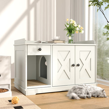 Elegant Pet Furniture Cabinet – Stylish Indoor Pet Bed