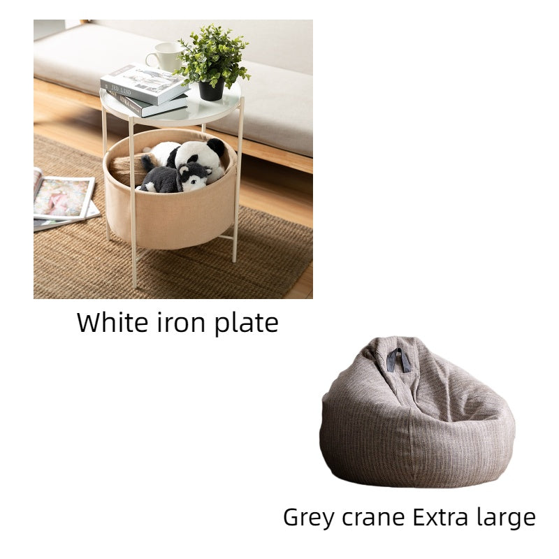 Small Apartment Round Table Living Room Bedroom Corner Bedside Table null