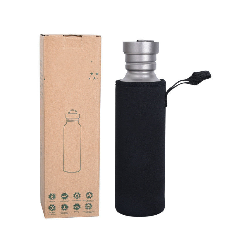 Portable Camping Outdoor Titanium Pure Titanium Water Bottle null