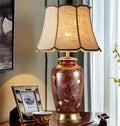 Table Lamp Bedroom Study Bedside Hotel Desk Reading Lamp Simple Villa Painted Creative Lamp - Morderncharm store
